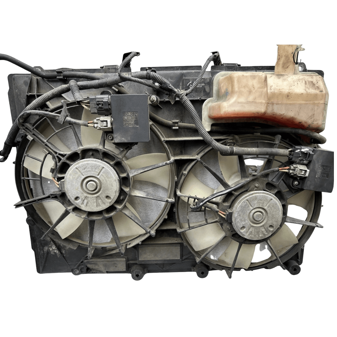 Used OEM Radiator Cooling Fan Assembly 2006–2009 Lexus RX400h in excellent condition, ideal for hybrid systems.