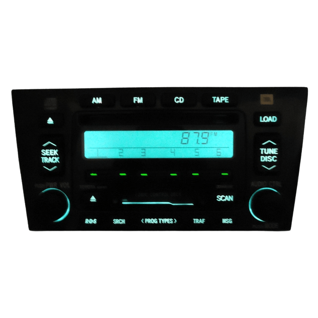 2000-2004 TOYOTA Avalon Radio JBL Stereo 6 CD Disc Tape Player AD6900 Black Face