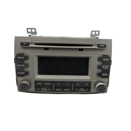 2010 - 2013 Kia Sportage OEM Single CD AM FM SAT Radio Media Receiver GREY